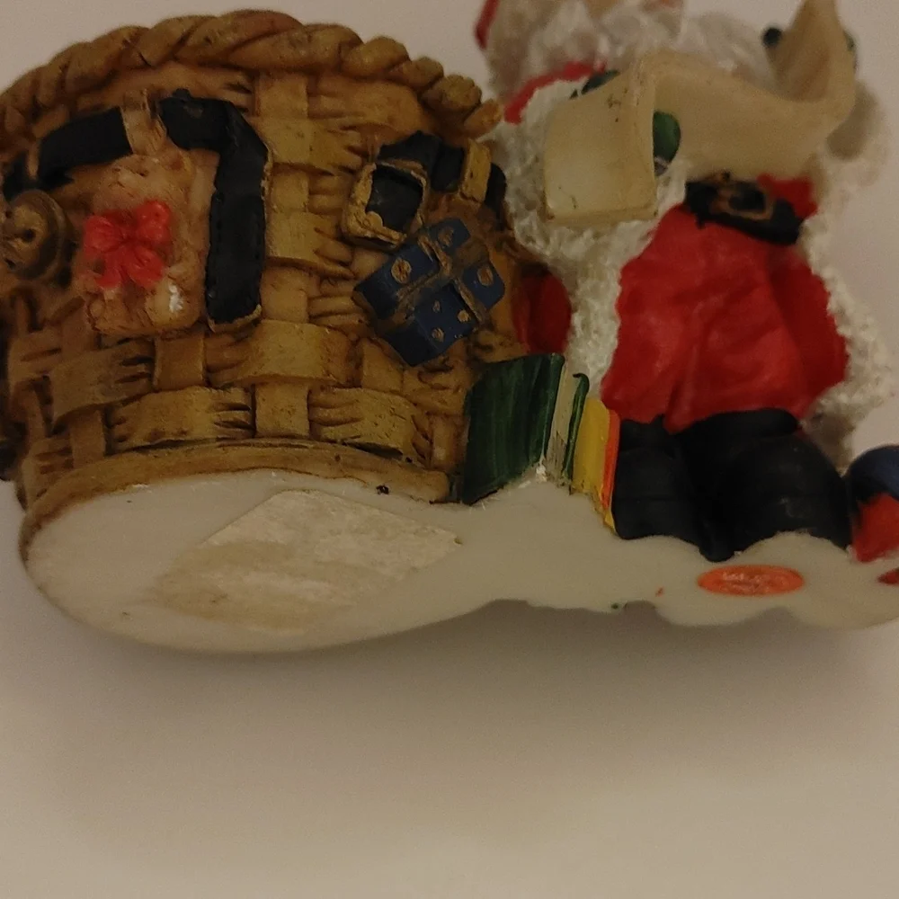 Santa small planter or candle holder - Picture 4 of 6